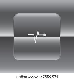 Heart beat, cardiogram. Pulse icon