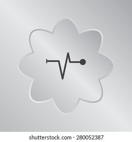 Heart beat, cardiogram. Pulse icon