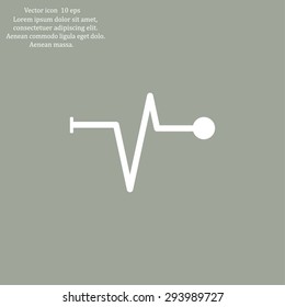 Heart beat, cardiogram. Pulse icon