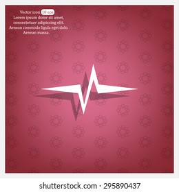 Heart beat, cardiogram. Pulse icon