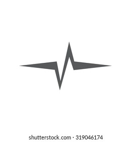 Heart beat, cardiogram. Pulse icon