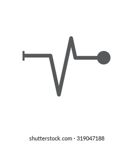 Heart beat, cardiogram. Pulse icon