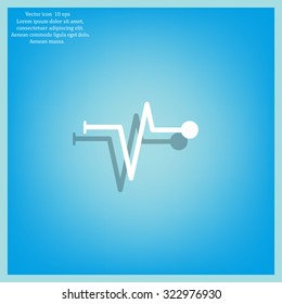 Heart beat, cardiogram. Pulse icon