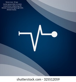 Heart beat, cardiogram. Pulse icon