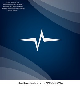 Heart beat, cardiogram. Pulse icon