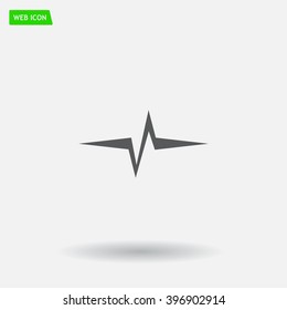 Heart beat, cardiogram. Pulse icon