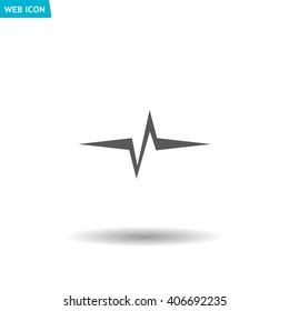 Heart beat, cardiogram. Pulse icon