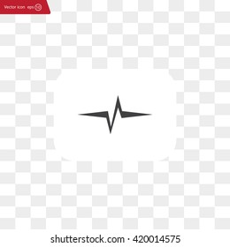 Heart beat, cardiogram. Pulse icon