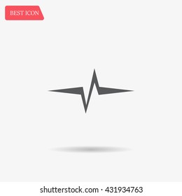 Heart beat, cardiogram. Pulse icon