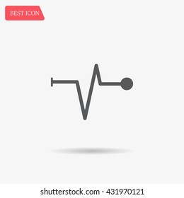 Heart beat, cardiogram. Pulse icon