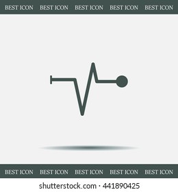 Heart beat, cardiogram. Pulse icon