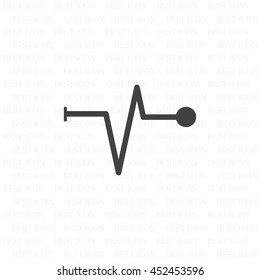 Heart beat, cardiogram. Pulse icon