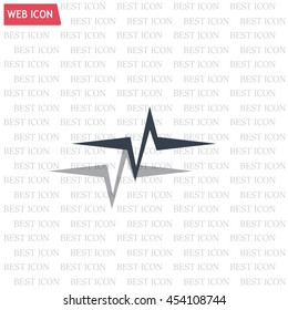 Heart beat, cardiogram. Pulse icon