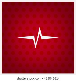 Heart beat, cardiogram. Pulse icon