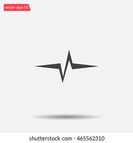 Heart beat, cardiogram. Pulse icon