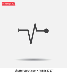 Heart beat, cardiogram. Pulse icon