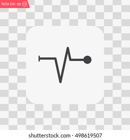 Heart beat, cardiogram. Pulse icon