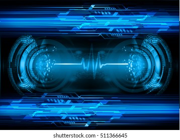 Heart beat, cardiogram. Pulse icon. blue background. EKG