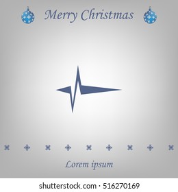 Heart beat, cardiogram. Pulse icon