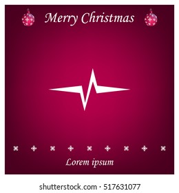 Heart beat, cardiogram. Pulse icon