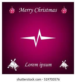 Heart beat, cardiogram. Pulse icon