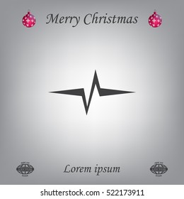 Heart beat, cardiogram. Pulse icon