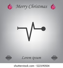 Heart beat, cardiogram. Pulse icon