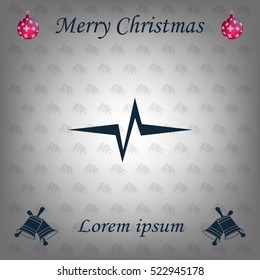 Heart beat, cardiogram. Pulse icon