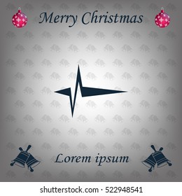Heart beat, cardiogram. Pulse icon
