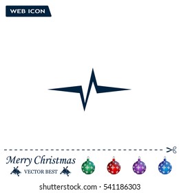 Heart beat, cardiogram. Pulse icon