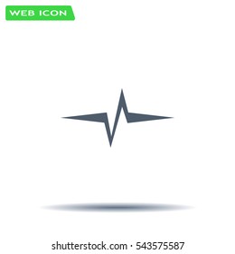 Heart beat, cardiogram. Pulse icon