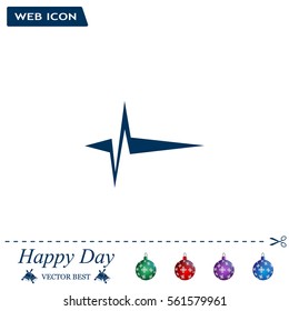 Heart beat, cardiogram. Pulse icon