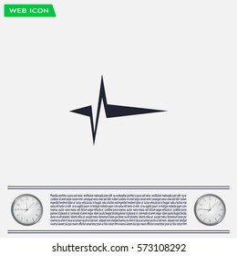 Heart beat, cardiogram. Pulse icon