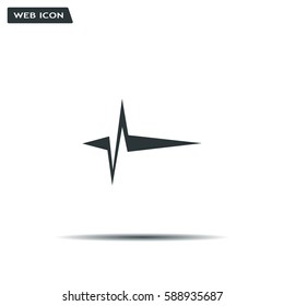 Heart beat, cardiogram. Pulse icon