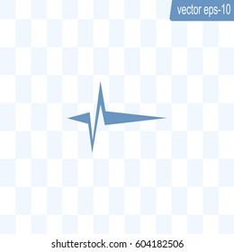 Heart beat, cardiogram. Pulse icon