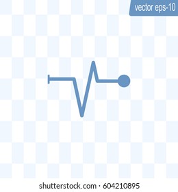 Heart beat, cardiogram. Pulse icon