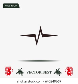 Heart beat, cardiogram. Pulse icon
