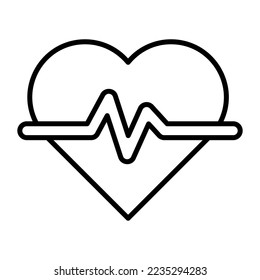 Heart beat, cardiology editable vector design