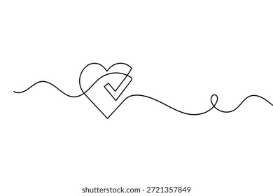 Pulsação contínua de uma linha desenho estilo minimalista isolar delineamento vetor ilustração