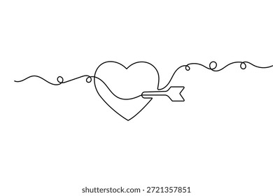 Pulsação contínua de uma linha desenho estilo minimalista isolar delineamento vetor ilustração
