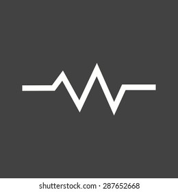 Heart beat, heart, ecg icon vector image. Can also be used for healthcare and medical. Suitable for mobile apps, web apps and print media.