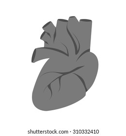 Heart beat, heart, ecg icon vector image. Can also be used for healthcare and medical. Suitable for mobile apps, web apps and print media.