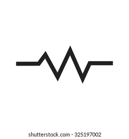 Heart beat, heart, ecg icon vector image. Can also be used for healthcare and medical. Suitable for mobile apps, web apps and print media.