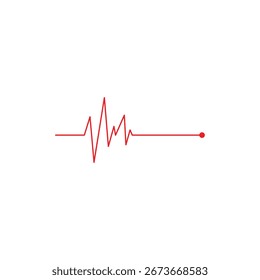 elemento de design de gráfico de batimentos cardíacos