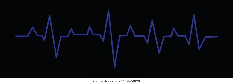 Heart beat graph, heartbeat red line vector, pulse red vector, EKG cardio line red vector illustration isolated on white background.