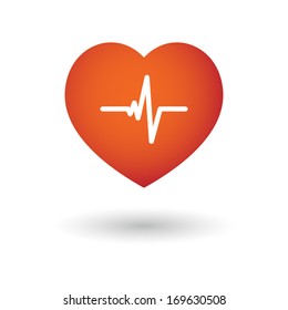 Heart with a heart beat icon - Shutterstock ID 169630508