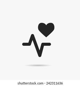 Heart beat icon