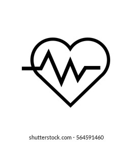 Heart beat icon