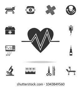 Heart Beat Icon. Detailed set of medicine element Illustration. Premium quality graphic design. One of the collection icons for websites, web design, mobile app on white background