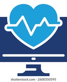 Heart Beat Icon Element For Design